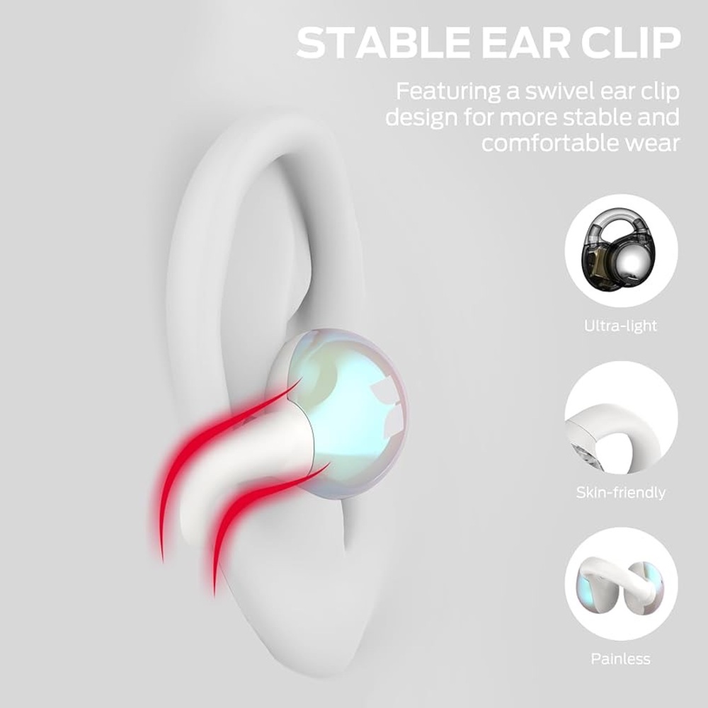Like 🆕 Monster AC600 Wireless Open Ear Earbuds with Charging Case - Picture 2 of 11